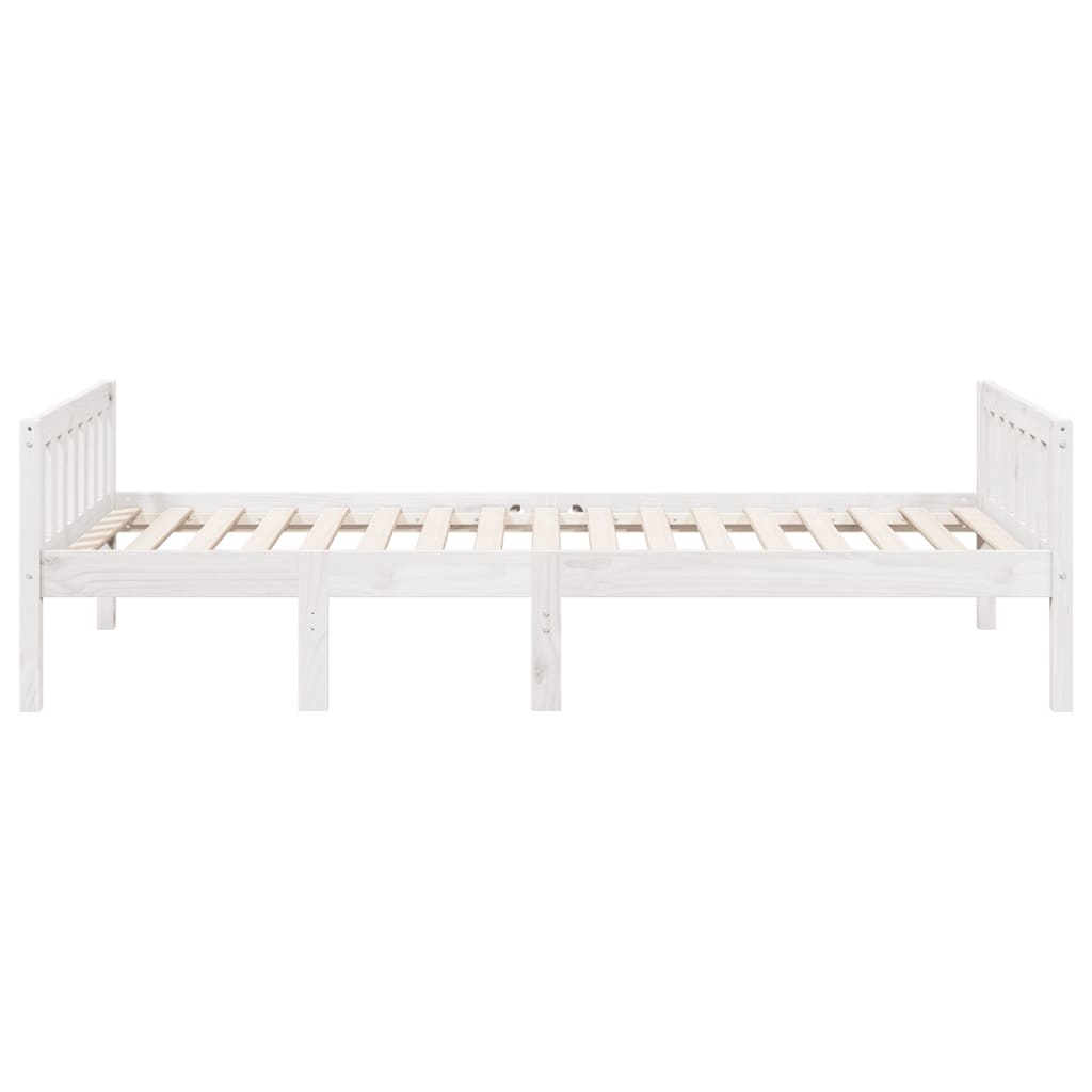 Vidaxl Białe łóżko dziecięce sosnowe 90x200 cm - 80% taniej