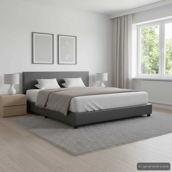 Vidaxl Nowoczesna rama łóżka 120x200 cm szara - 80% taniej