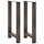 Nogi do stolika kawowego 50x90-91cm stal naturalna - 80% taniej