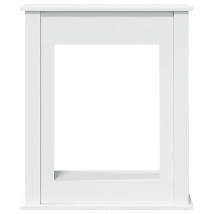 Dekoracyjna obudowa kominka 75x87,5 cm biała - 65% taniej
