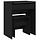 Elegancka toaletka z taboretem czarna 60x40 cm - 82% taniej