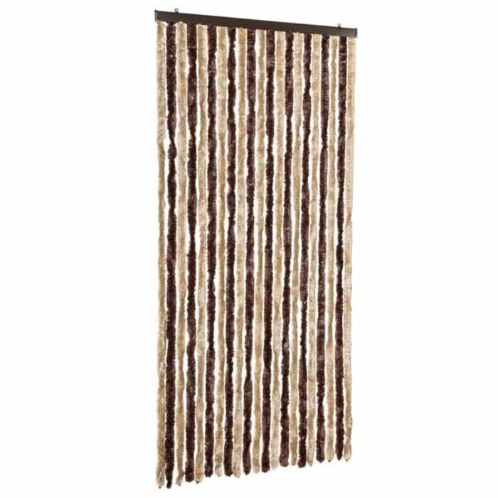 Zasłona drzwiowa przeciw owadom 90x200 cm szenilowa - 72% taniej