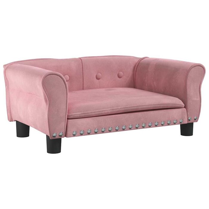 Vidaxl Eleganckie różowe legowisko dla psa 70x45cm - 71% taniej