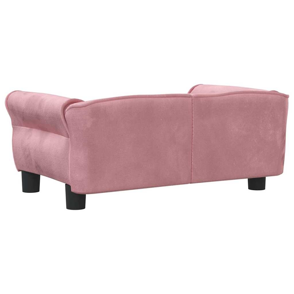 Vidaxl Eleganckie różowe legowisko dla psa 70x45cm - 71% taniej