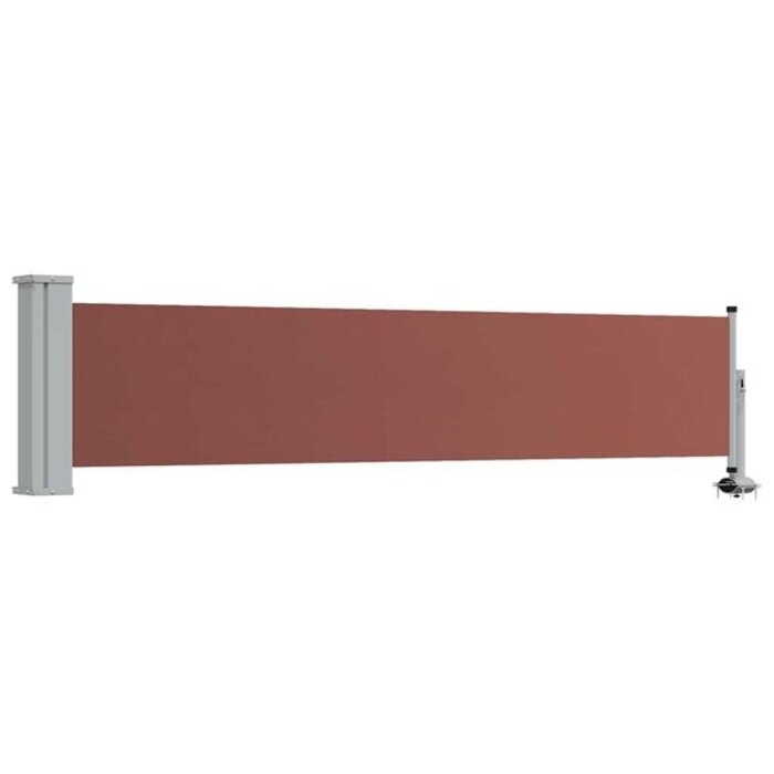Vidaxl Wysuwana osłona tarasowa 60x300 cm brązowa - 73% taniej
