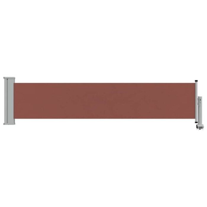 Vidaxl Wysuwana osłona tarasowa 60x300 cm brązowa - 73% taniej