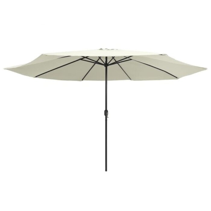 Vidaxl Duży parasol ogrodowy 390 cm, kolor piaskowy - 75% taniej