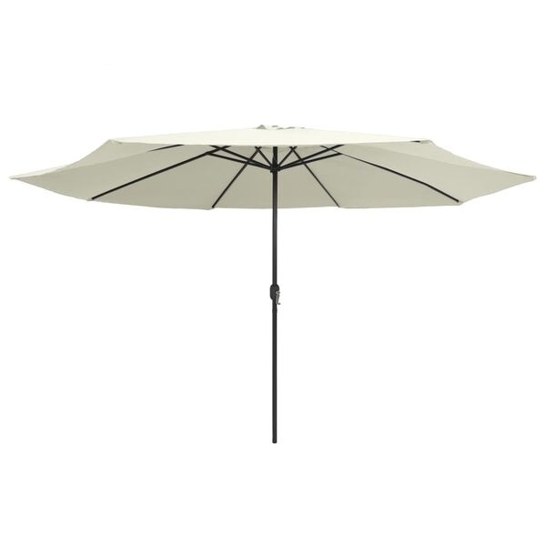 Vidaxl Duży parasol ogrodowy 390 cm, kolor piaskowy - 75% taniej