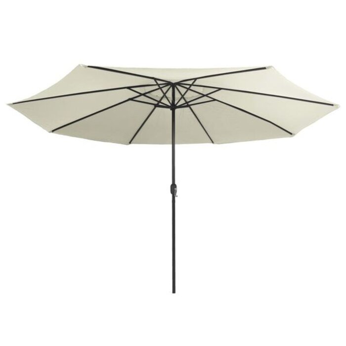 Vidaxl Duży parasol ogrodowy 390 cm, kolor piaskowy - 75% taniej
