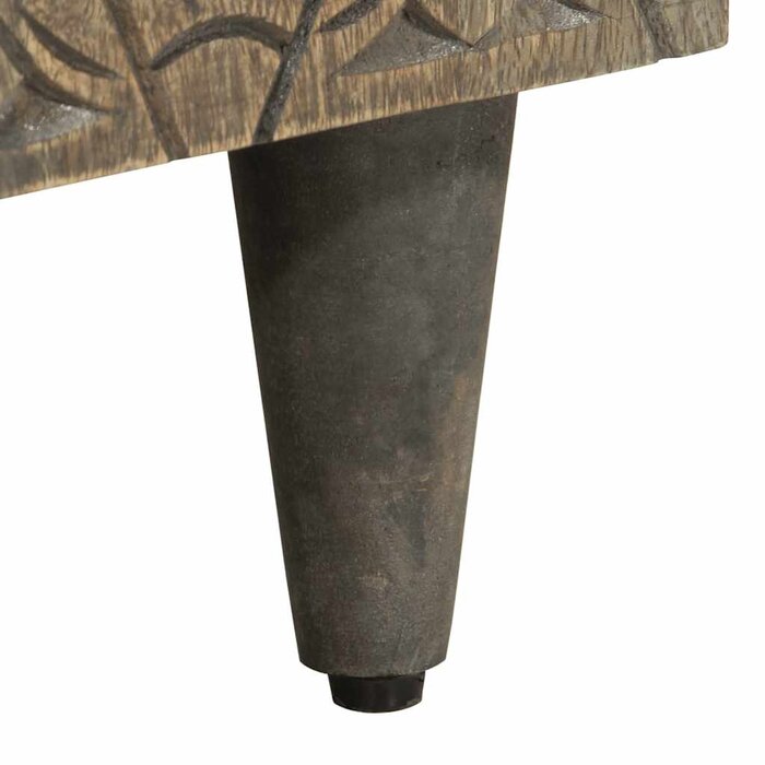 Vidaxl Szafka pod umywalkę z drewna mango 62x33 cm czarna - 78% taniej