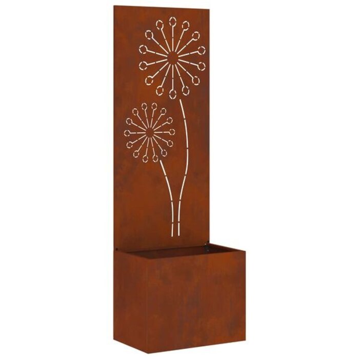 Parawan ogrodowy ażurowy 50x140 cm, stal kortenowska - 71% taniej