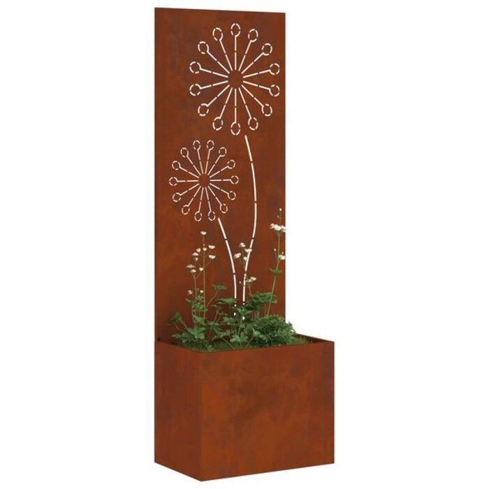 Parawan ogrodowy ażurowy 50x140 cm, stal kortenowska - 71% taniej