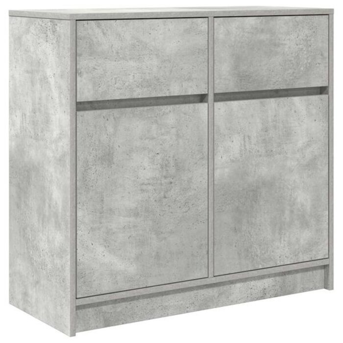 Vidaxl Nowoczesna komoda 80x34x76 cm betonowa szarość - 78% taniej