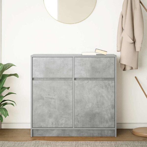 Vidaxl Nowoczesna komoda 80x34x76 cm betonowa szarość - 78% taniej