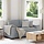 Jasnoszara sofa dwuosobowa 120 cm - 78% taniej