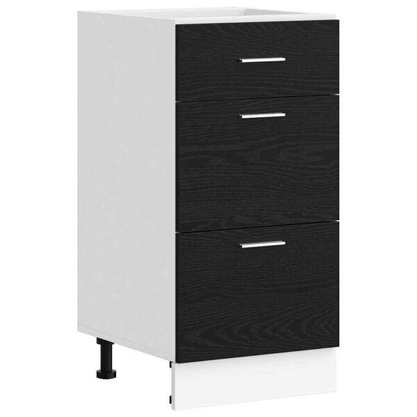 Vidaxl Szafka kuchenna stojąca 40x46x81,5 cm czarny dąb - 77% taniej