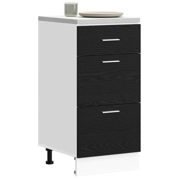 Vidaxl Szafka kuchenna stojąca 40x46x81,5 cm czarny dąb - 77% taniej