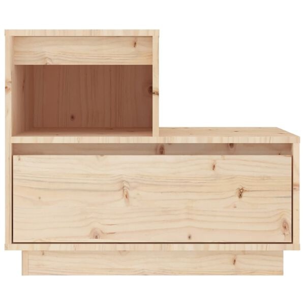 Szafka nocna z litego drewna sosnowego 60x34x51 cm - 80% taniej