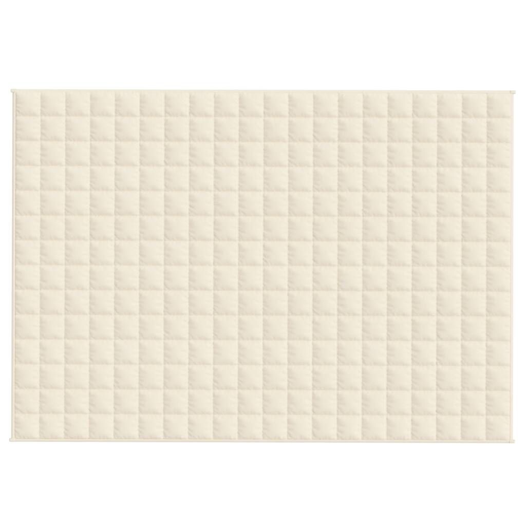 Vidaxl Koc obciążeniowy 138x200 cm 10 kg jasnokremowy - 69% taniej