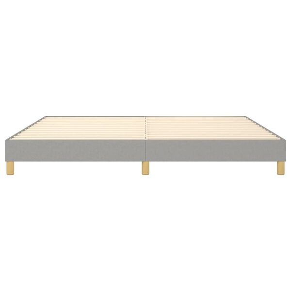 Vidaxl Tapicerowane łóżko 200x200 cm - Jasnoszare - 71% taniej