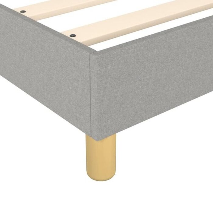 Vidaxl Tapicerowane łóżko 200x200 cm - Jasnoszare - 71% taniej
