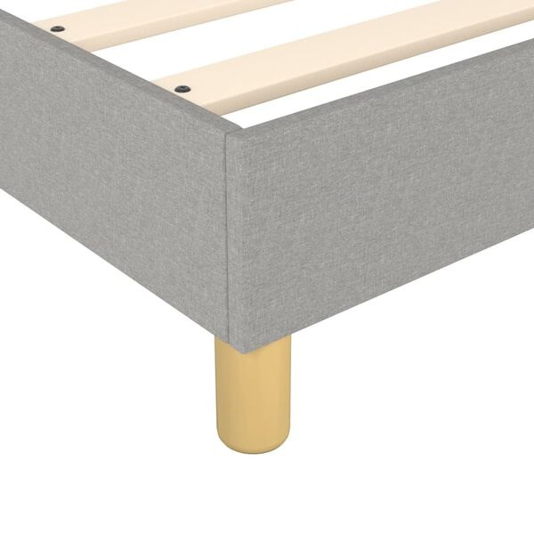 Vidaxl Tapicerowane łóżko 200x200 cm - Jasnoszare - 71% taniej