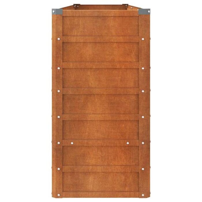 Podwyższona grządka stalowa 320x40x77 cm - 46% taniej