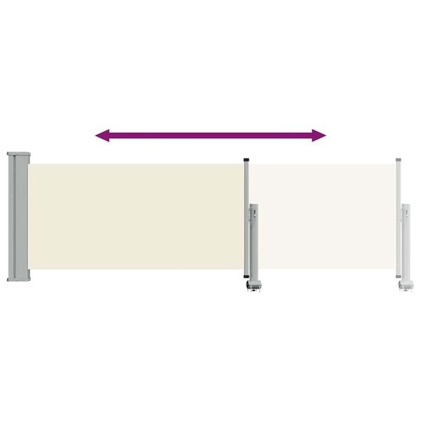 Vidaxl Wysuwana osłona boczna tarasowa 80x300 cm - 79% taniej