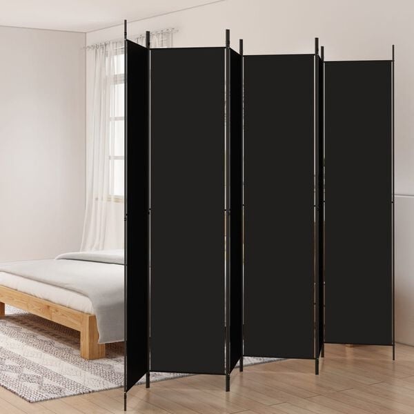 Vidaxl Duży parawan pokojowy 300x220 cm czarny - 82% taniej