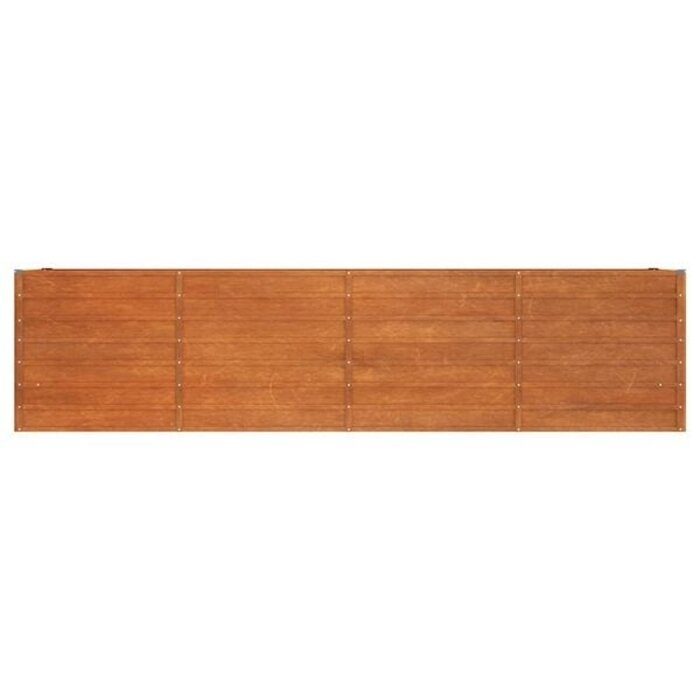 Podwyższona grządka ze stali corten 320x40x77 cm - 79% taniej