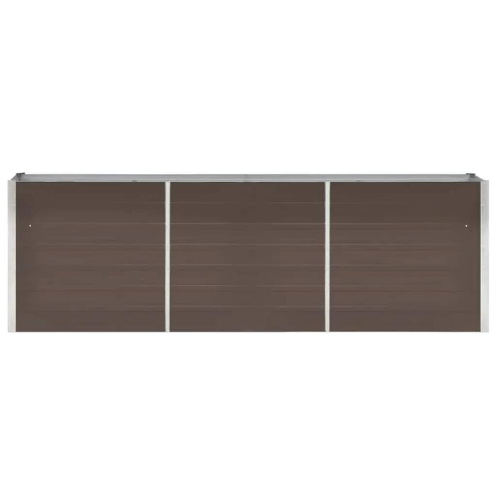 Vidaxl Podwyższona grządka 240x40x77 cm stal brązowa - 75% taniej