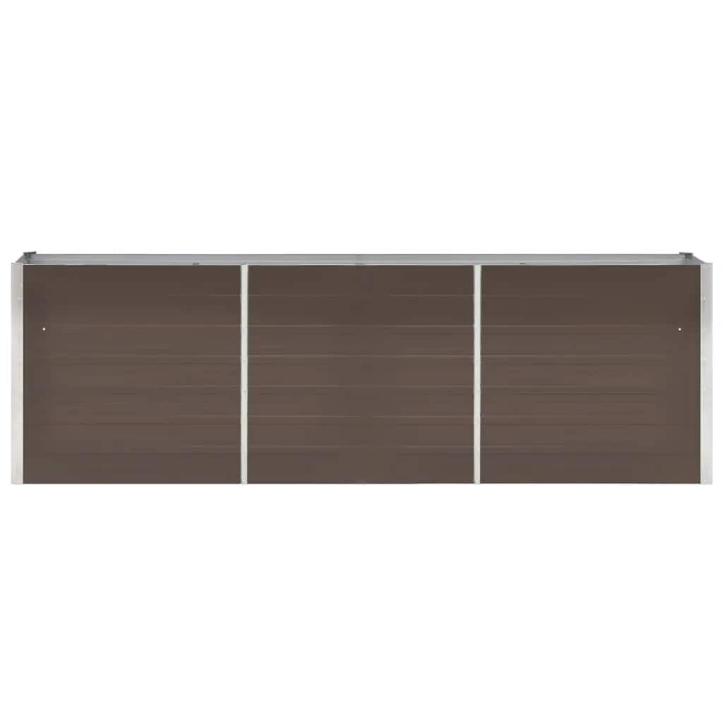 Vidaxl Podwyższona grządka 240x40x77 cm stal brązowa - 75% taniej