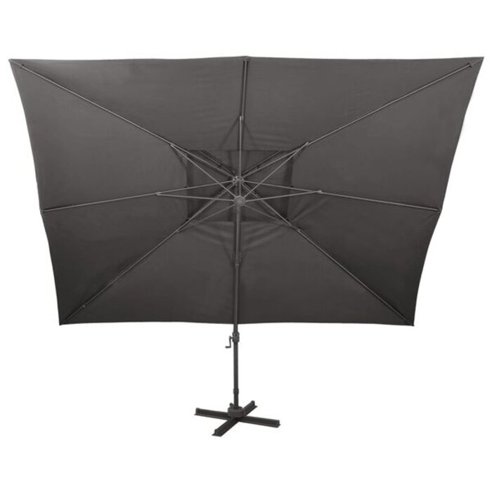 Vidaxl Parasol ogrodowy wiszący 400x300 cm antracytowy - 83% taniej