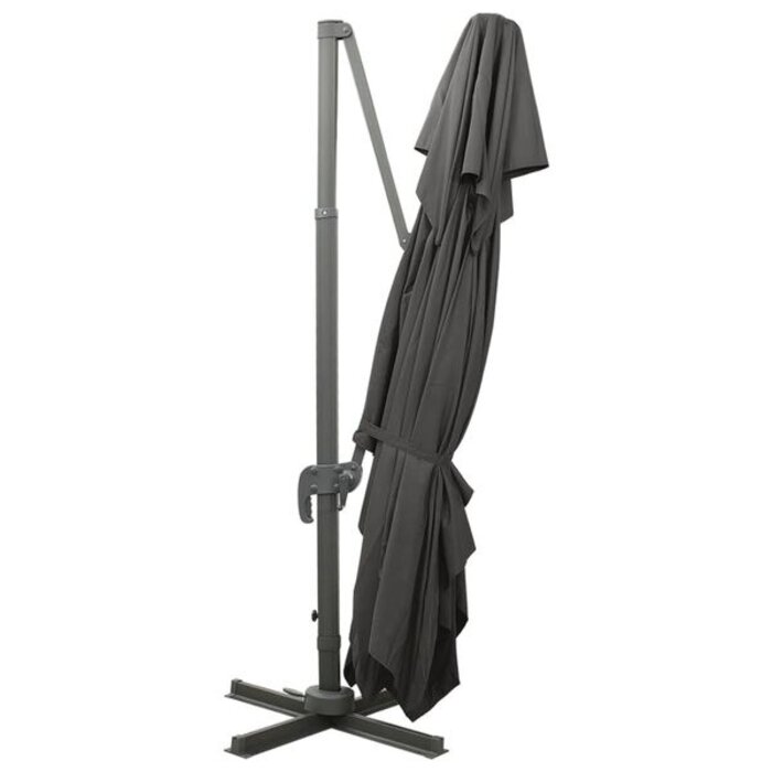 Vidaxl Parasol ogrodowy wiszący 400x300 cm antracytowy - 83% taniej