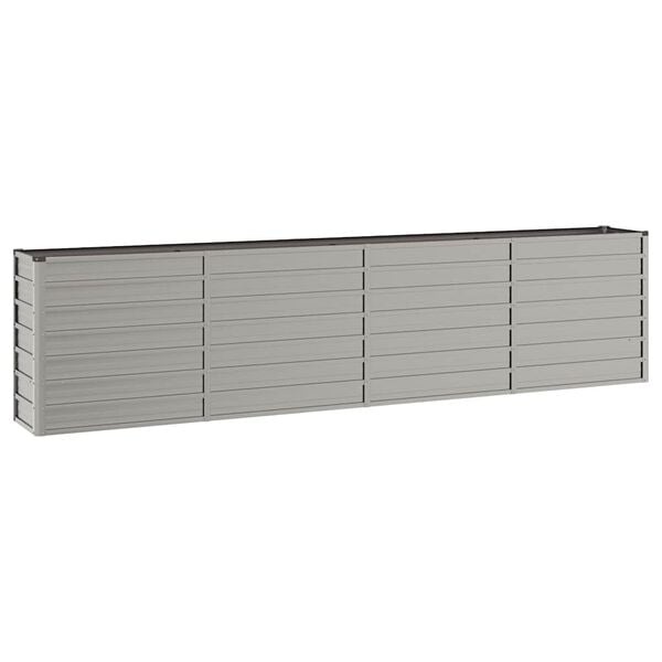 Podwyższona grządka ze stali corten 320x40x77 cm - 80% taniej