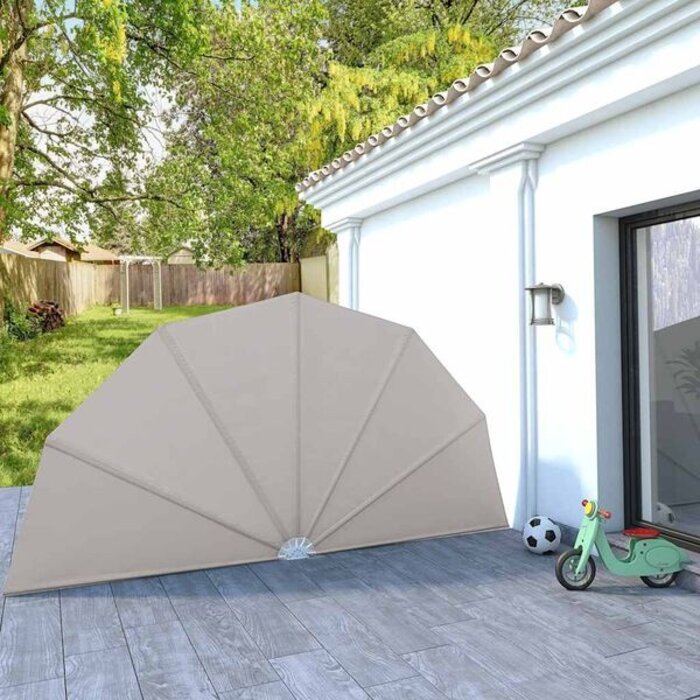 Vidaxl Markiza tarasowa składana 200 cm kremowa - 72% taniej