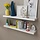 Zestaw 2 półek wiszących 100x20 cm - białe - 73% taniej