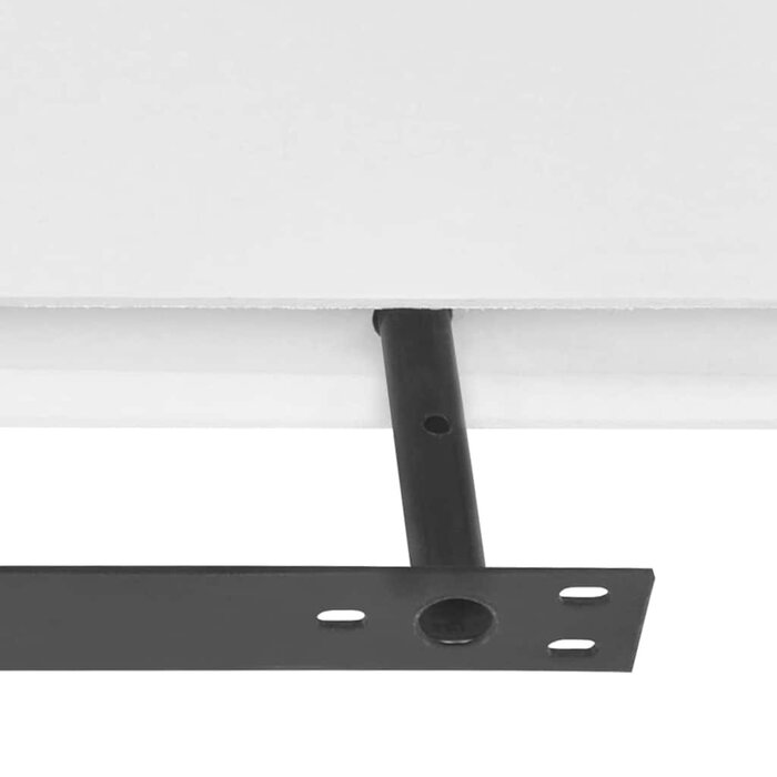 Zestaw 2 półek wiszących 100x20 cm - białe - 73% taniej