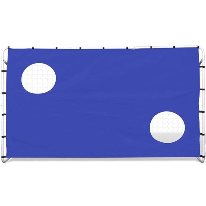 Bramka piłkarska ze ścianką celowniczą 240x92x150 cm - 52% taniej