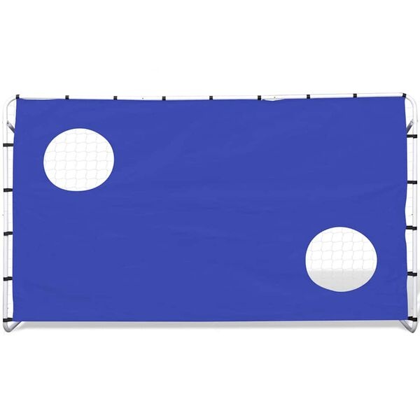 Bramka piłkarska ze ścianką celowniczą 240x92x150 cm - 52% taniej