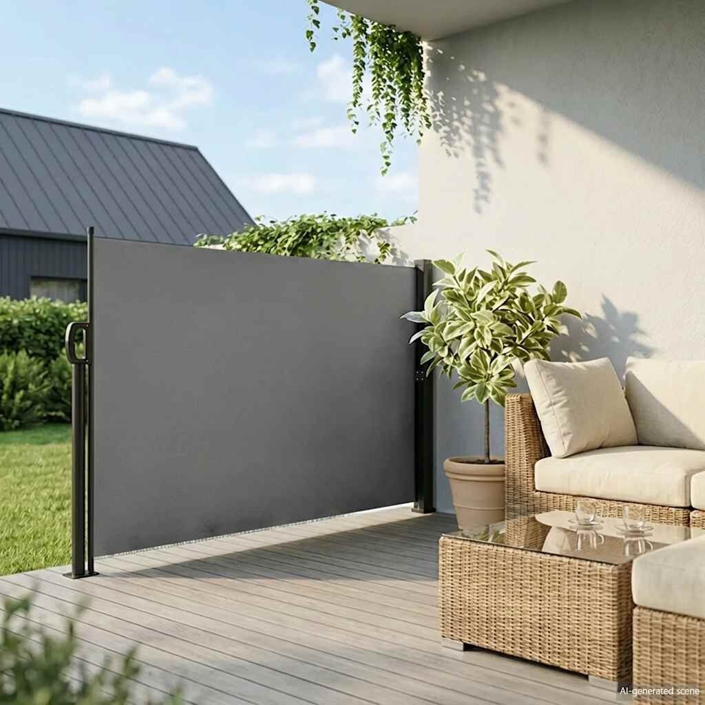 Vidaxl Wiatrochron rozwijany 160x500 cm antracytowy - 72% taniej