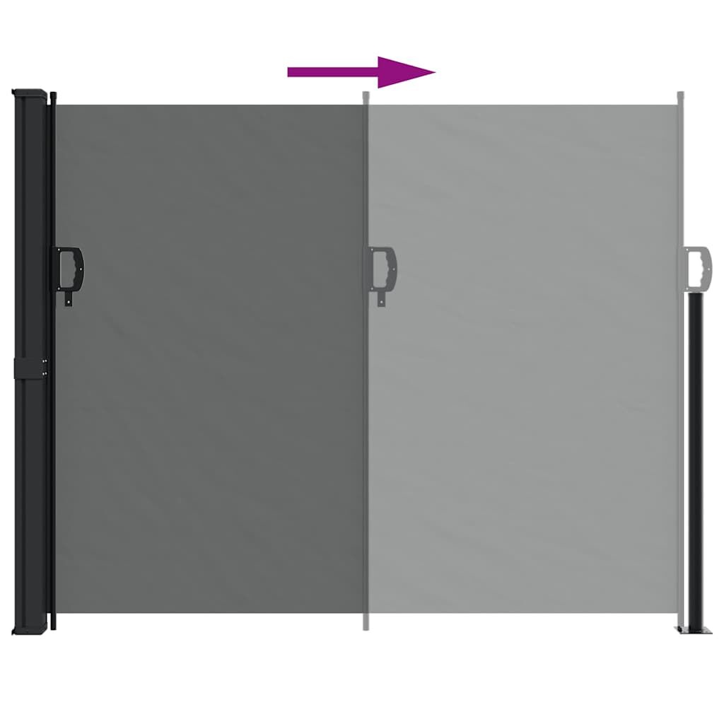 Vidaxl Wiatrochron rozwijany 160x500 cm antracytowy - 72% taniej