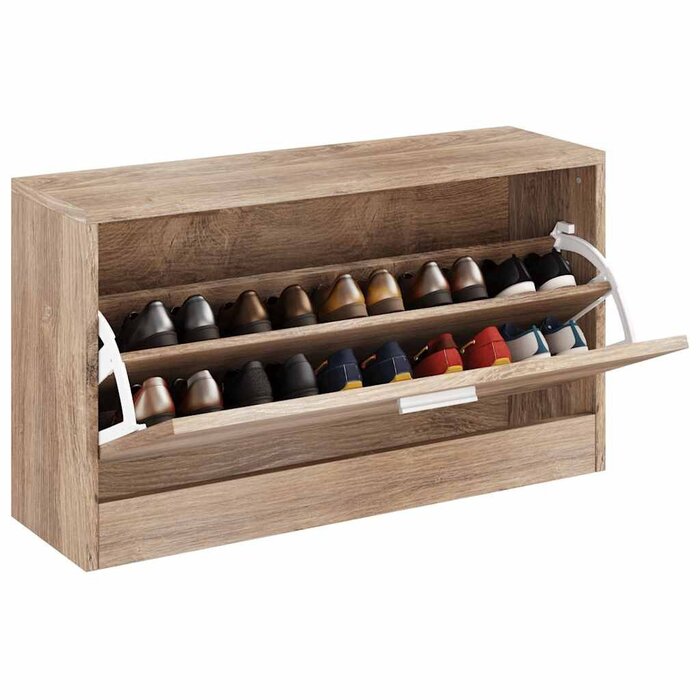 Vidaxl Ławka na buty 80x24x45 cm dębowa - 77% taniej