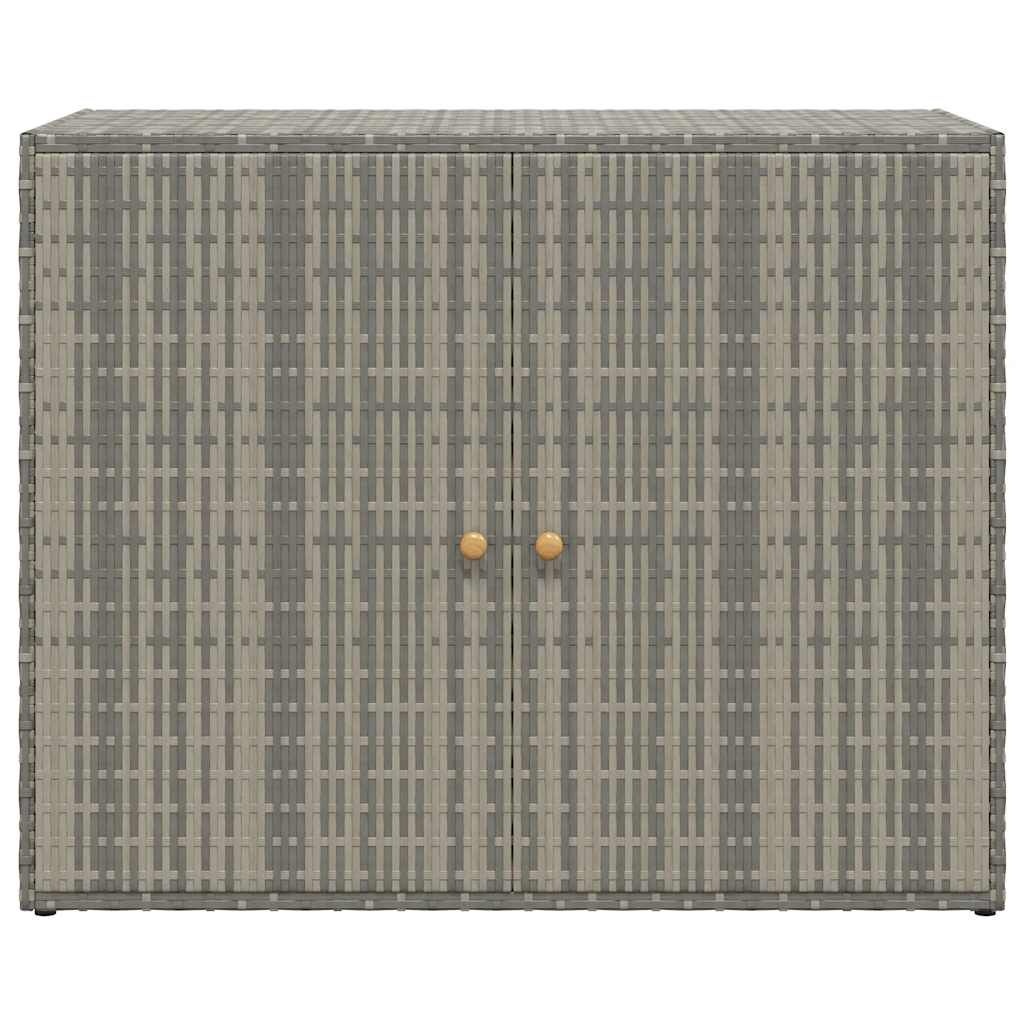 Szafka ogrodowa z technorattanu 100x55,5x80 cm szara - 77% taniej
