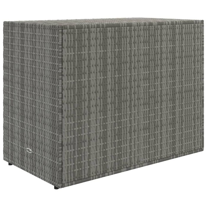 Szafka ogrodowa z technorattanu 100x55,5x80 cm szara - 77% taniej