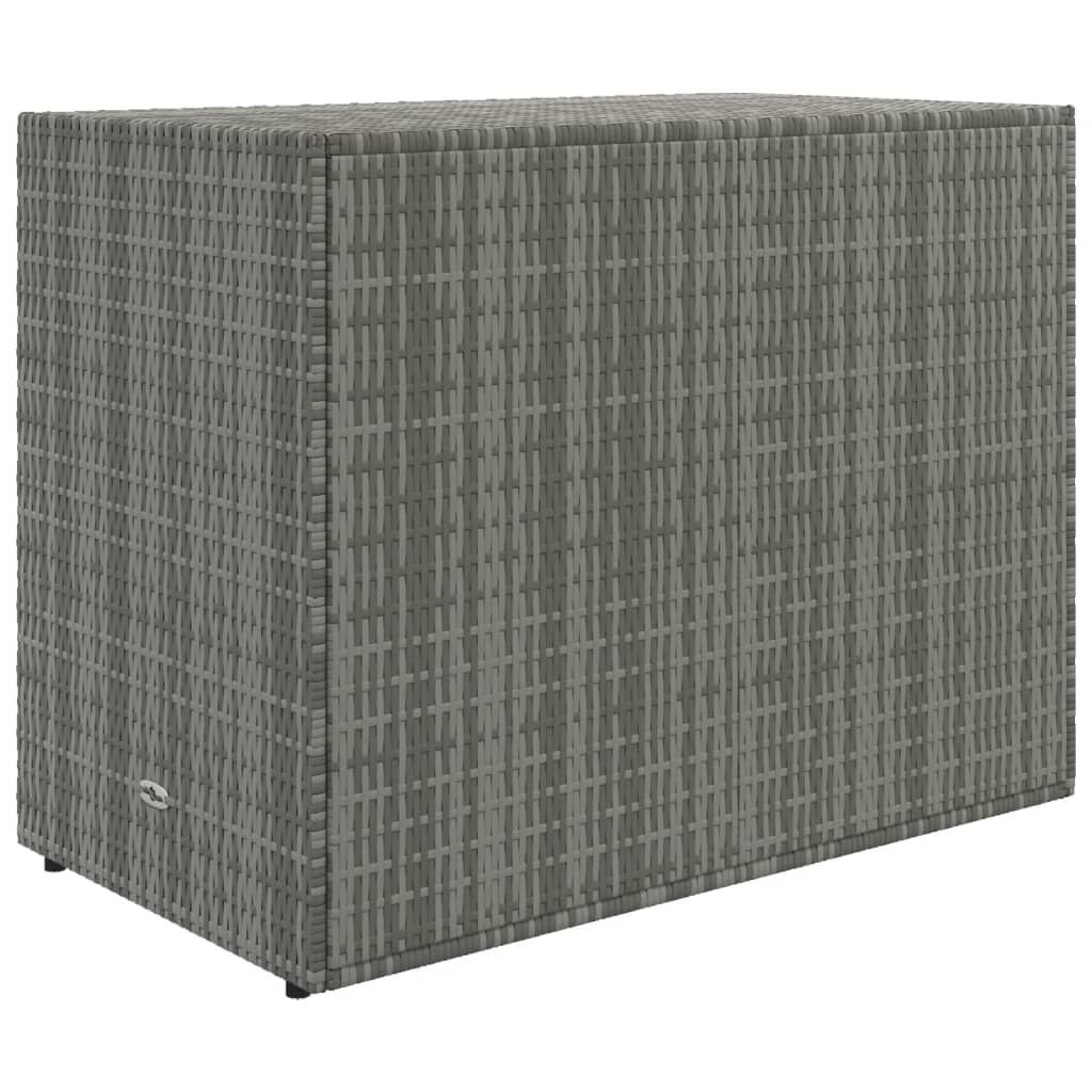 Szafka ogrodowa z technorattanu 100x55,5x80 cm szara - 77% taniej