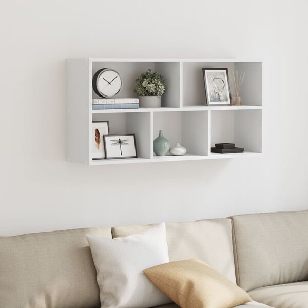 Biała półka ścienna 100x25x50 cm - 82% taniej
