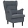 Ciemnoszary fotel welurowy 74x84x100 cm - 75% taniej
