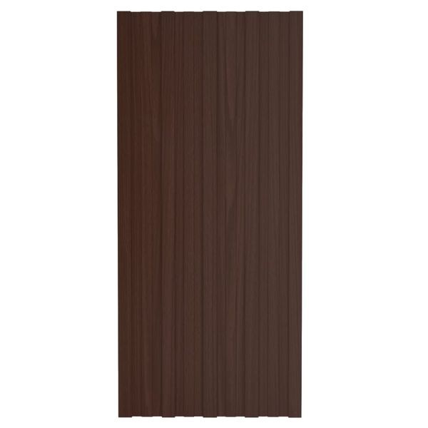 Panele dachowe stalowe 100x45cm brązowe 12 szt. - 67% taniej