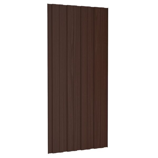 Panele dachowe stalowe 100x45cm brązowe 12 szt. - 67% taniej